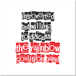 Introverted & Music-The Rainbow Coalition Band Posters and Art